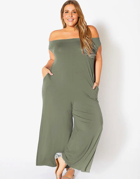 Lovely Leisure Jumpsuit- Olive