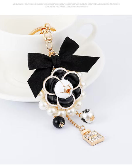Camellia Luxe Bag Charm