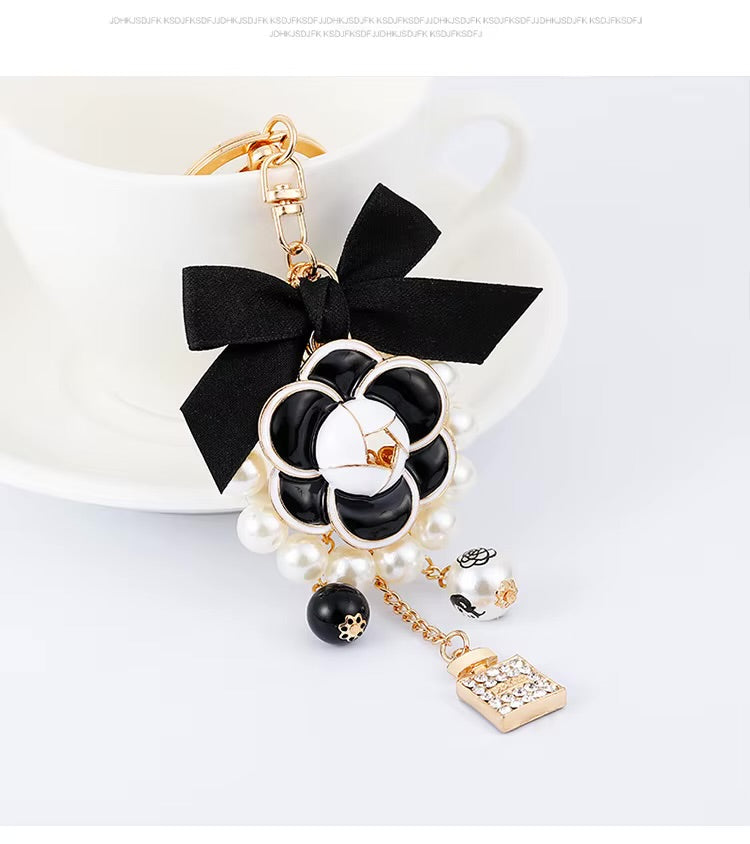 Camellia Luxe Bag Charm
