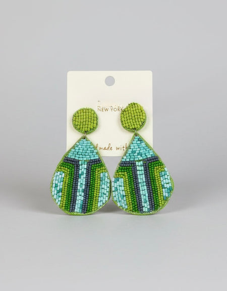 Willow Beaded Drop Earrings - ReservedChic