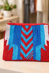 Southwest Beaded Coin Purse - Red - ReservedChic