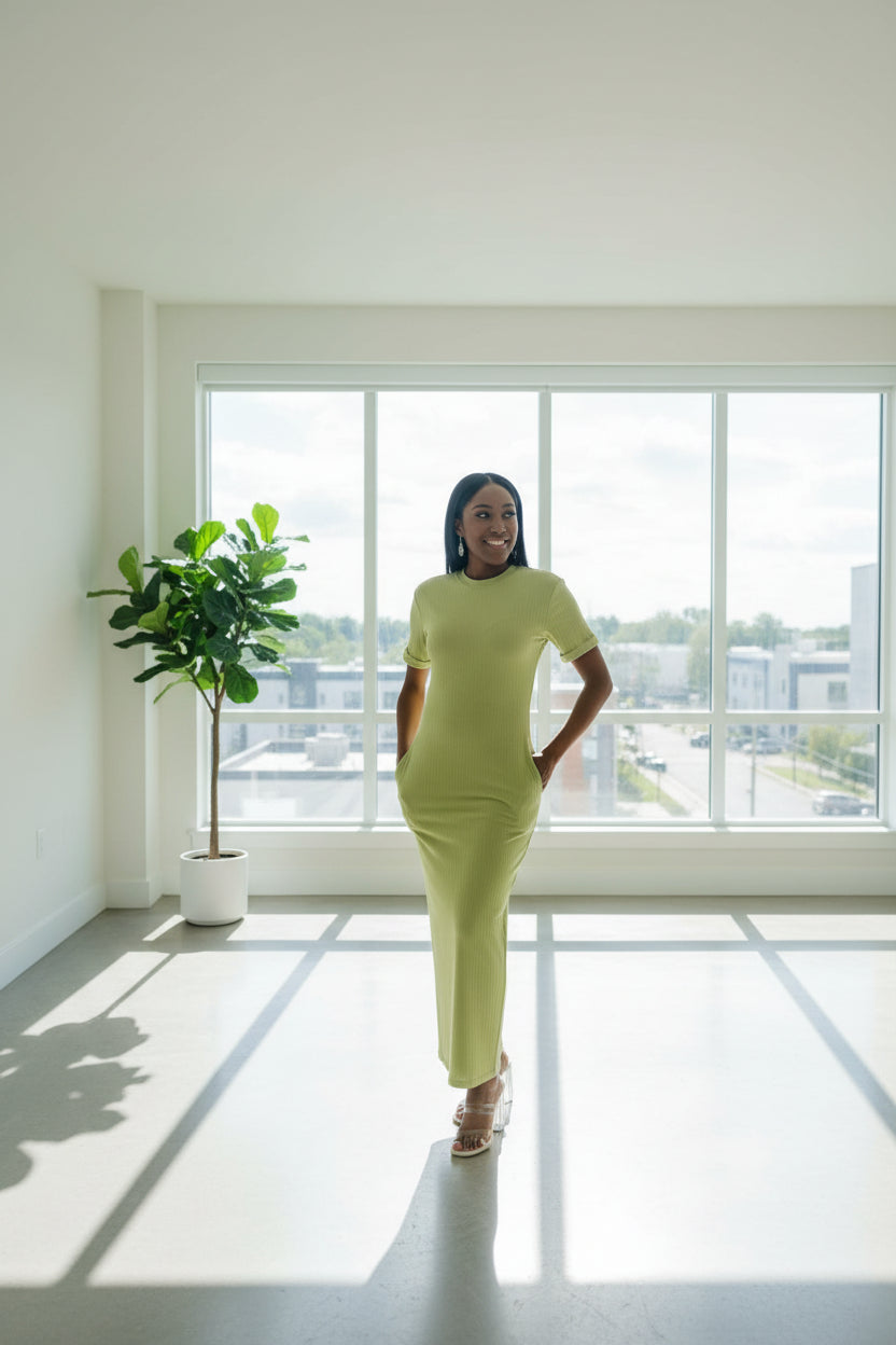 St. Barts Kiwi Maxi Dress