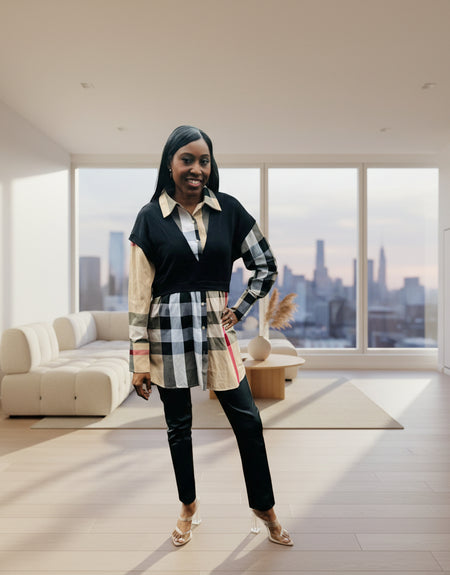 Gigi Plaid Shirt Dress