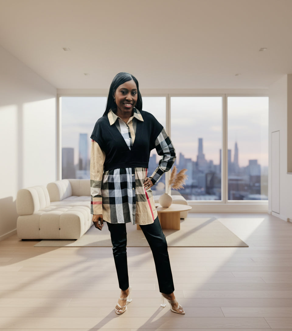 Gigi Plaid Shirt Dress