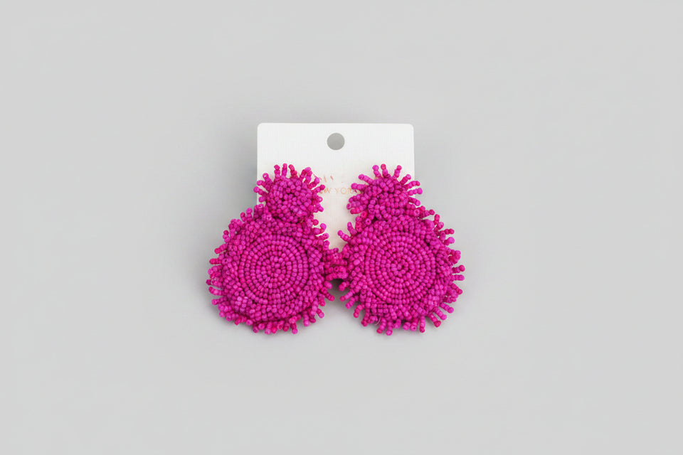 Charli Pink Beaded Earrings