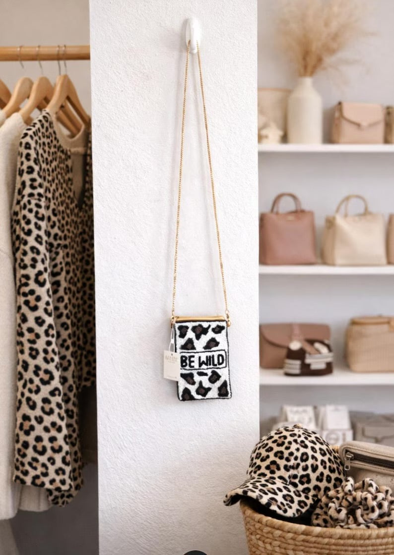 Be Wild Beaded Cell Phone/Crossbody - ReservedChic