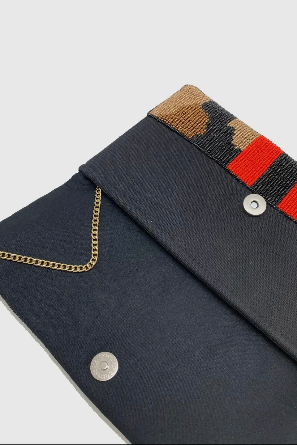 Camo Bee Beaded Clutch-Gold - ReservedChic