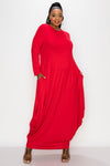 Diana Maxi Dress-Red