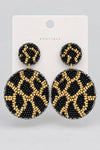 Zoe Black Beaded Earrings