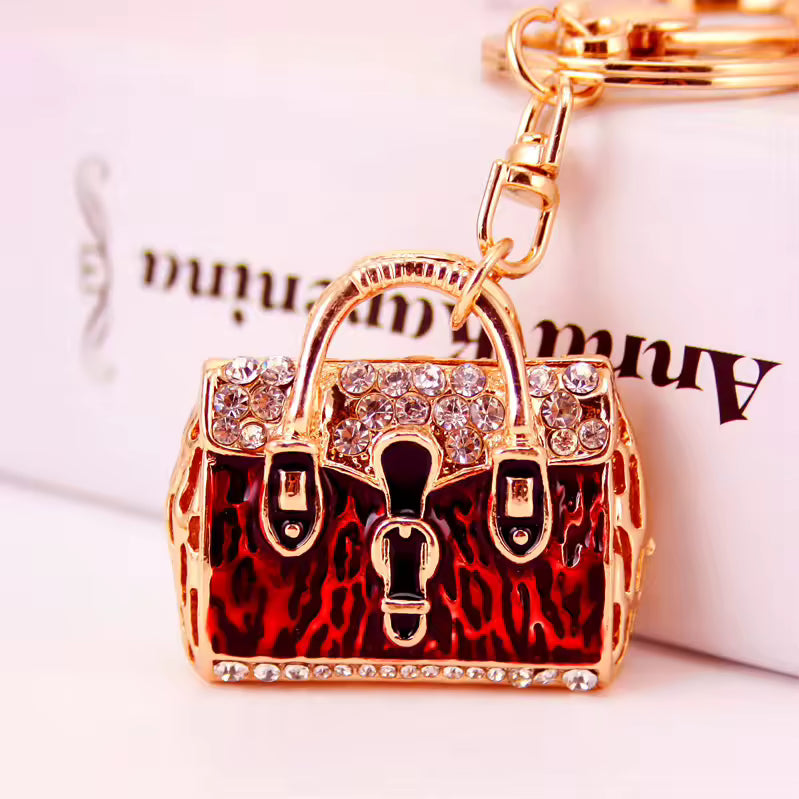 Mini Animal Purse Bag Charm- Red