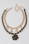 Luxury Charm Double Chain Necklace