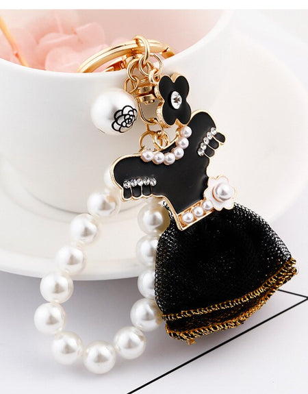 Little Luxe Dress Keychain Bag Charm