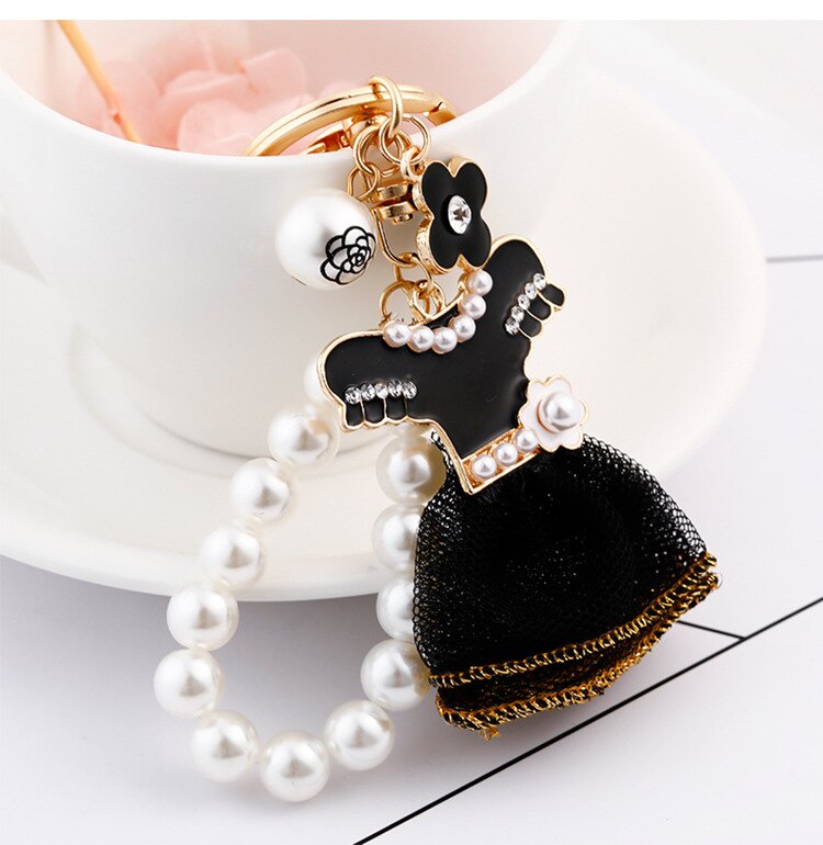 Little Luxe Dress Keychain Bag Charm