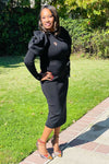 Statement Puffy Sleeves Dress - ReservedChic