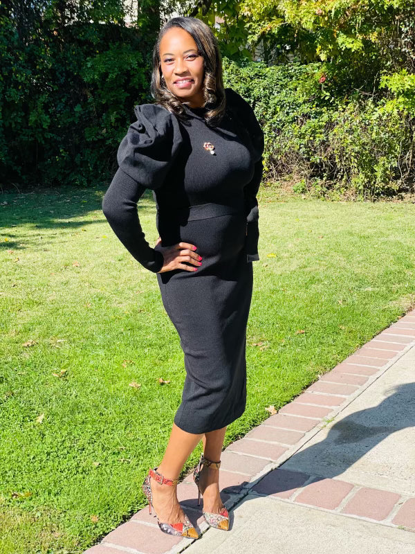 Statement Puffy Sleeves Dress - ReservedChic