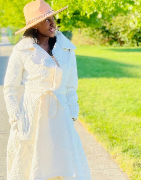 Diamond Quilted Peplum Jacket - ReservedChic